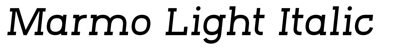 Marmo Light Italic